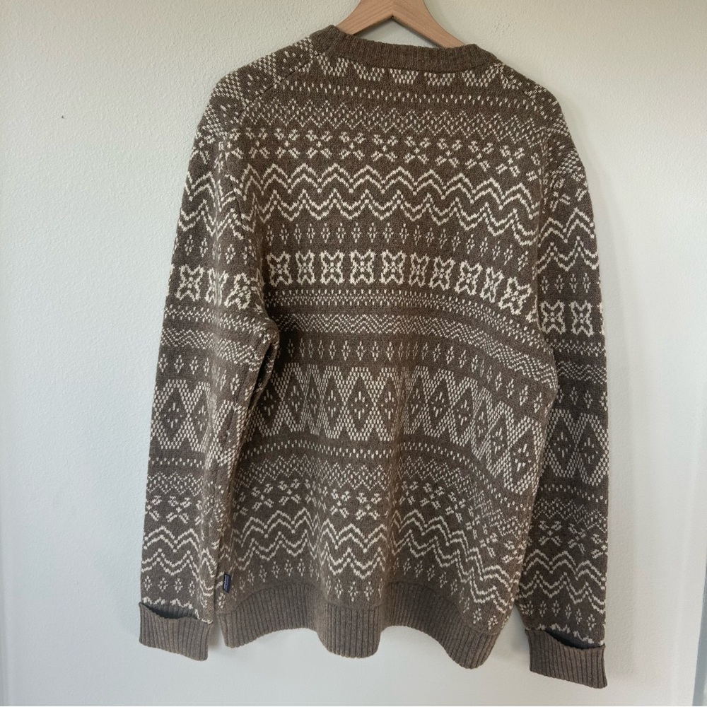 Patagonia Helmsman Sweater Men’s XL Seabird Gray Recycled Wool Blend NWT - Picture 3 of 4